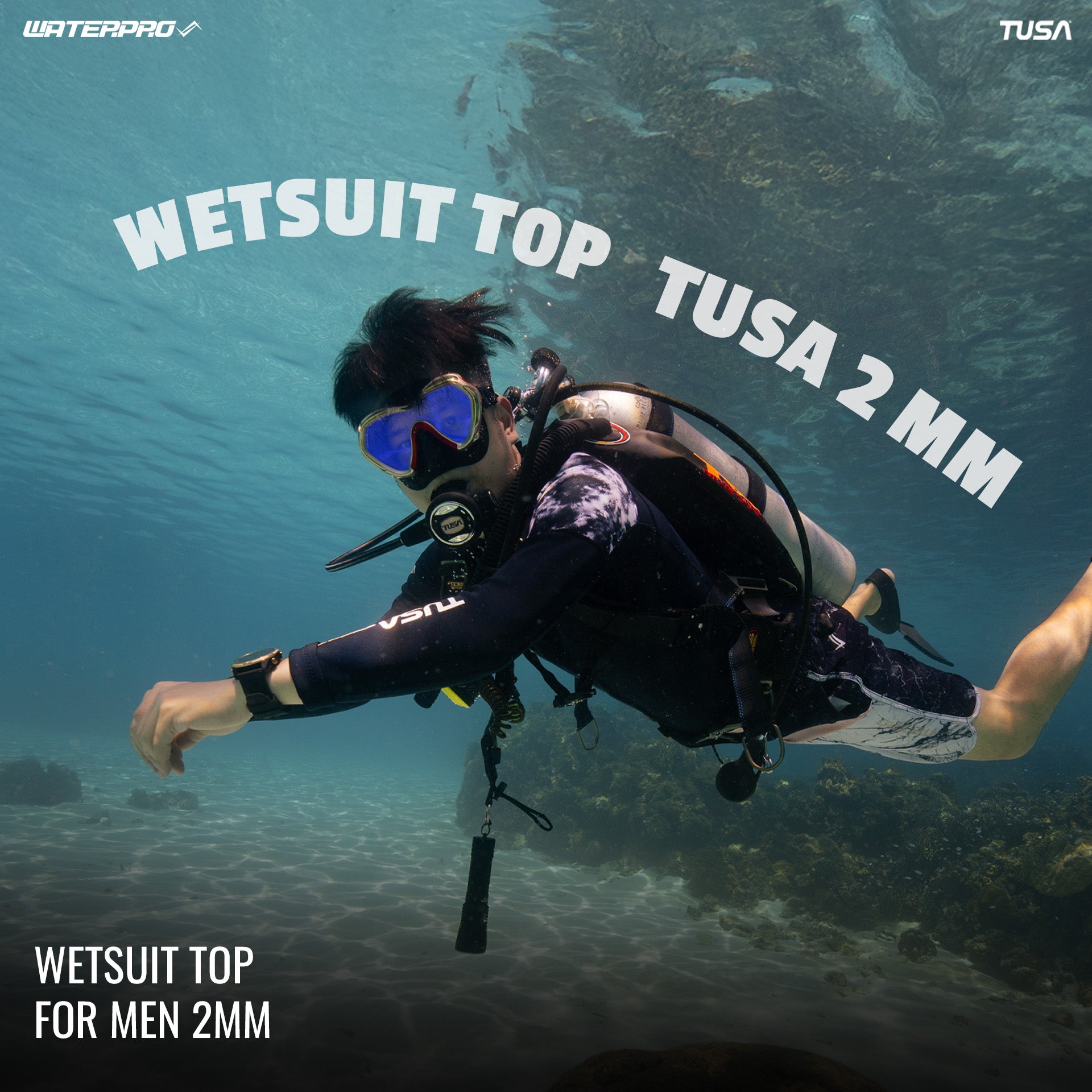 UA5135 Wetsuit Top for Men 2mm