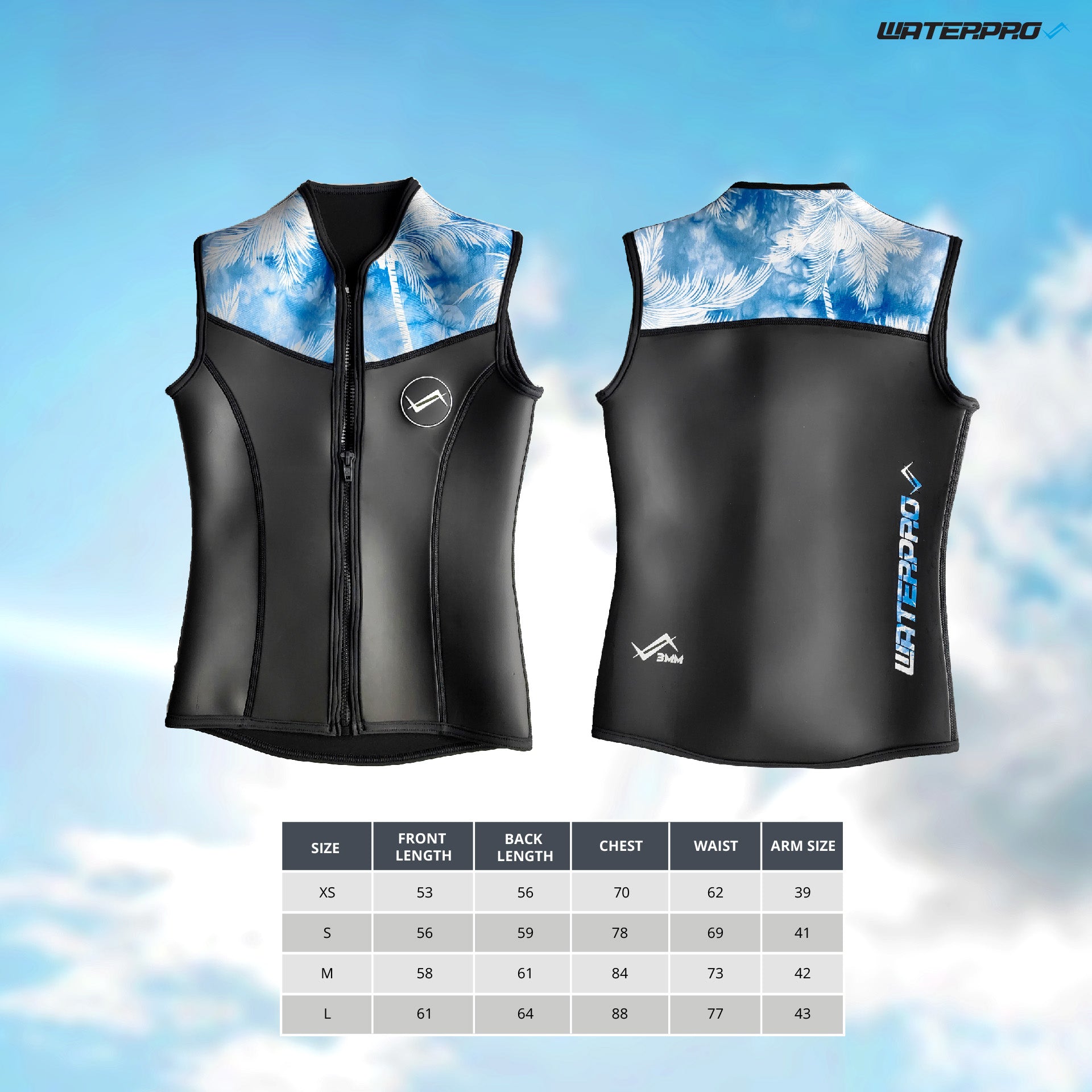 3mm Printed Vest Women