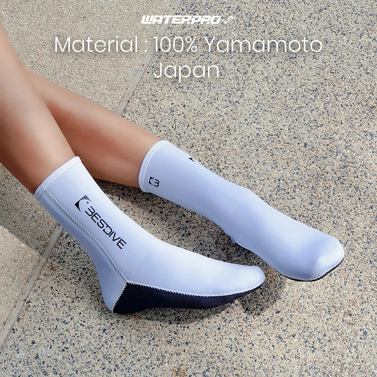 2-3mm Stretchy Nylon Crew Socks