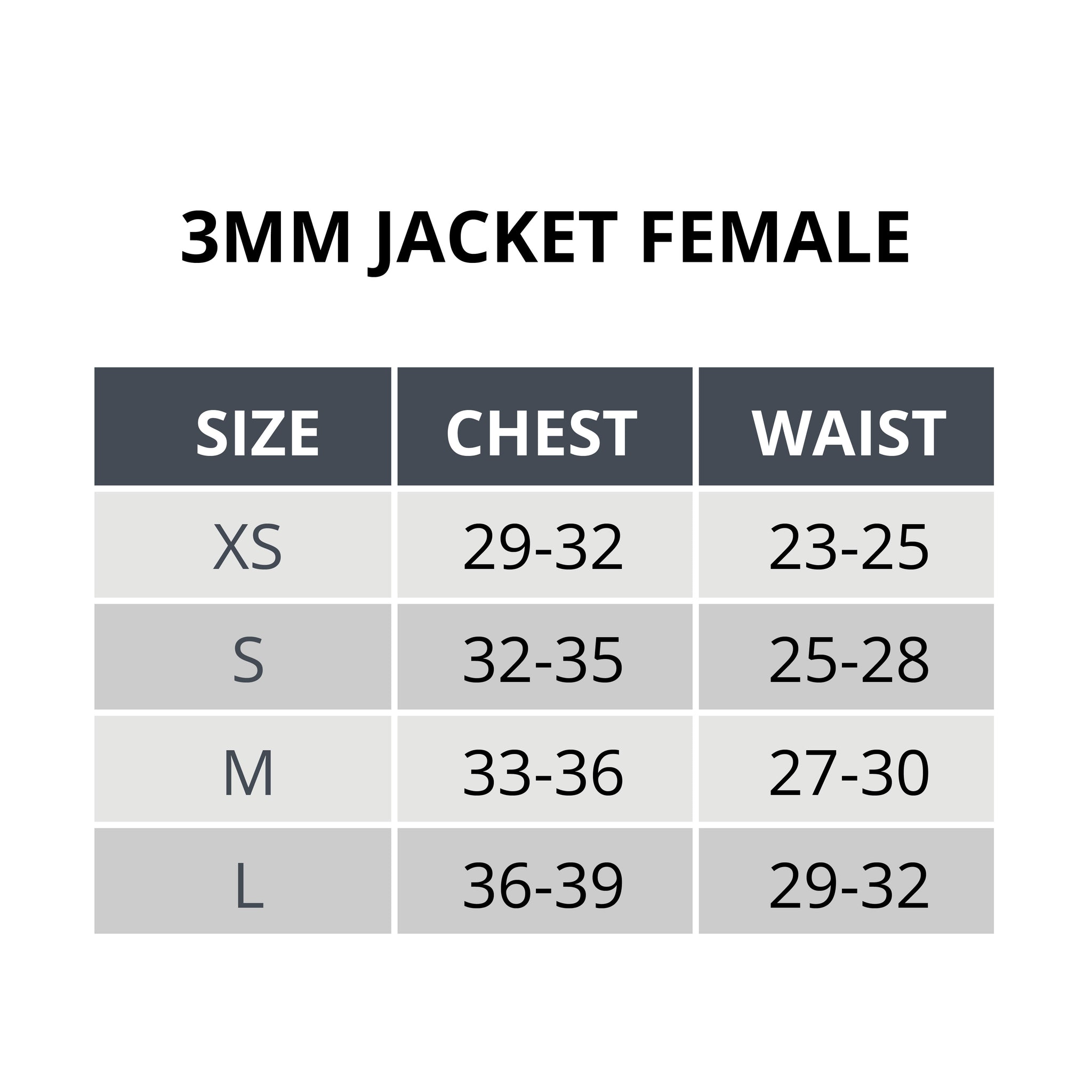 3mm Jacket Female