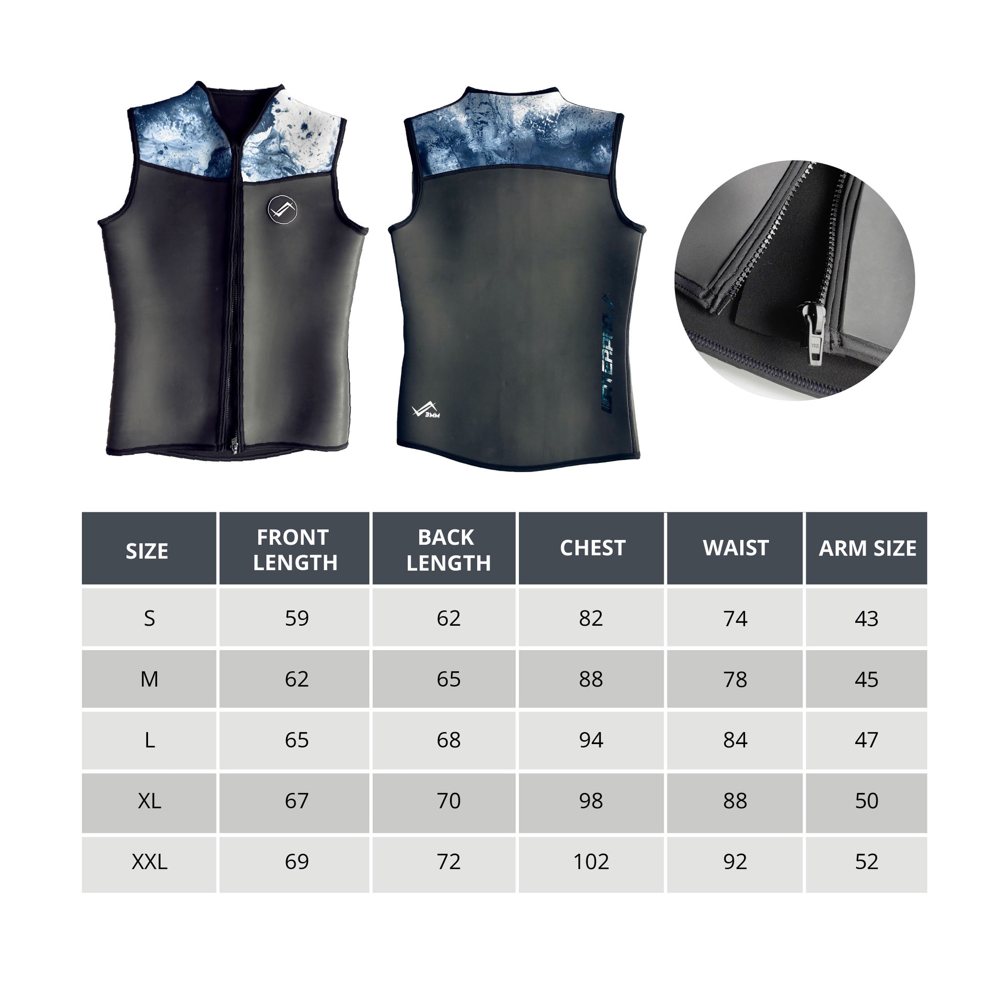 3mm Printed Vest Men