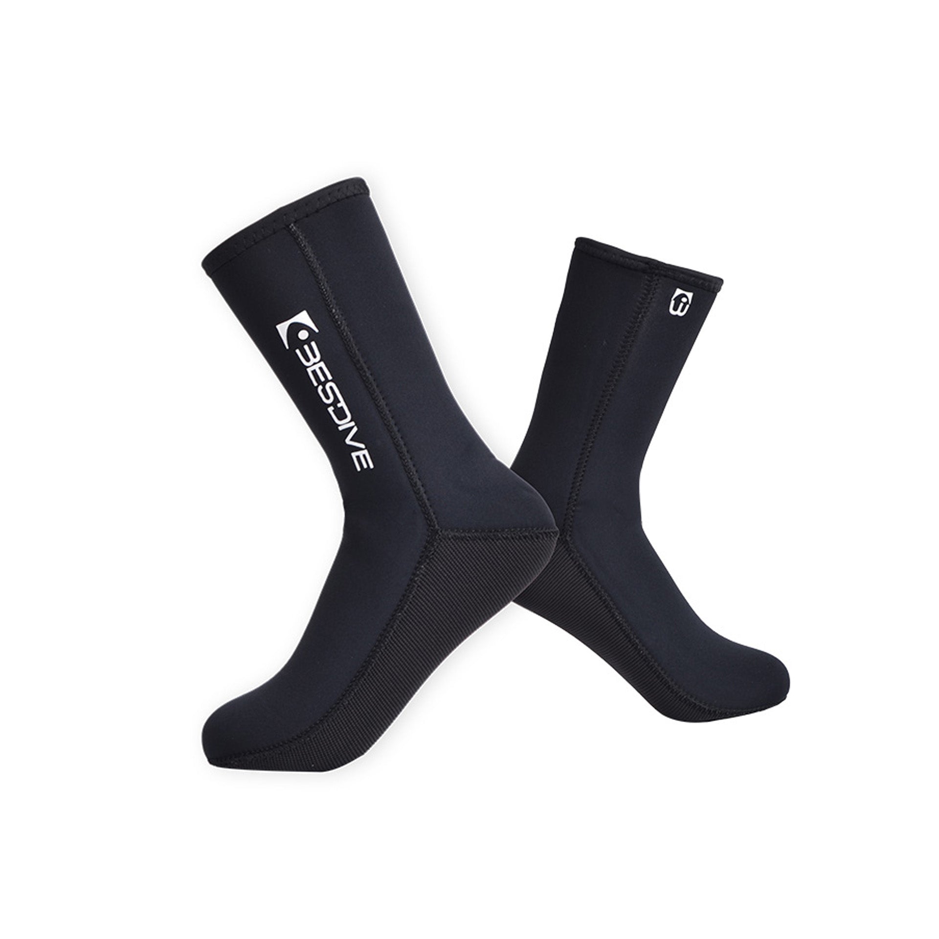 2-3mm Stretchy Nylon Crew Socks