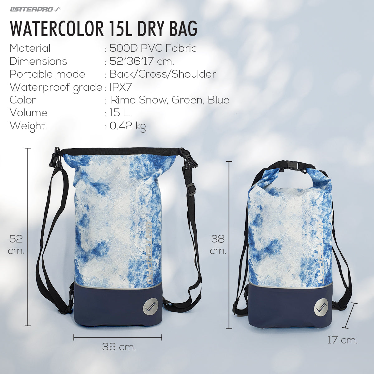 Watercolor 15L Dry Bag