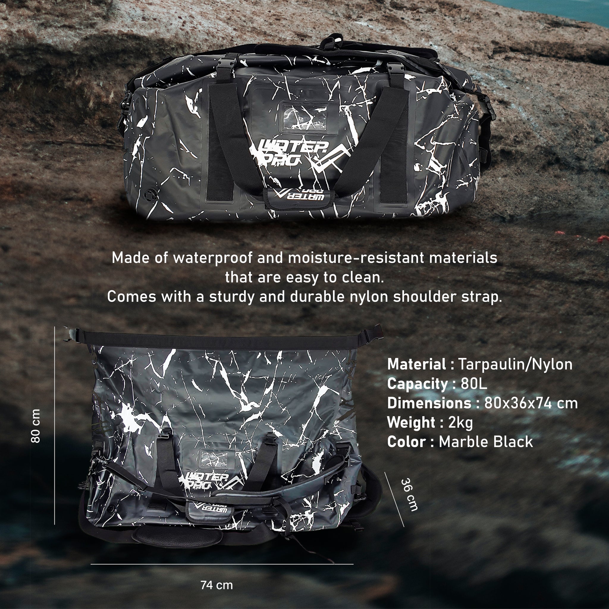 WaterPro PVC Dry Bag 80L