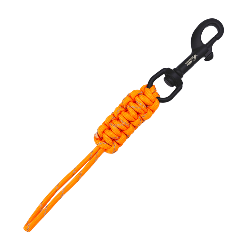 Swivel Bolt Snap with Braided Rope (glow-in-the-dark)