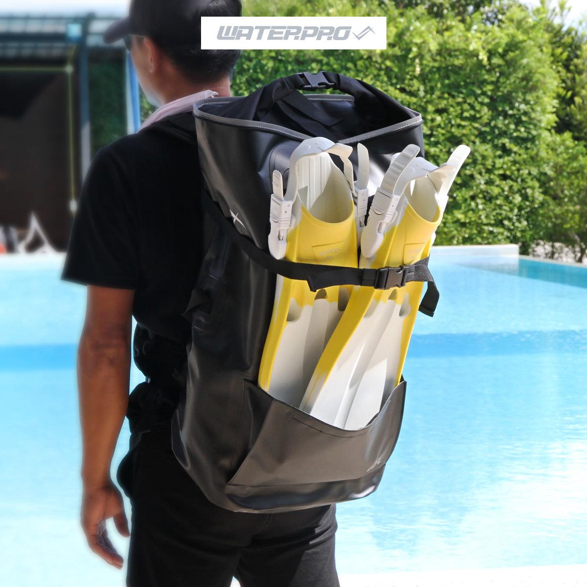 Printed Waterproof Backpack 40L