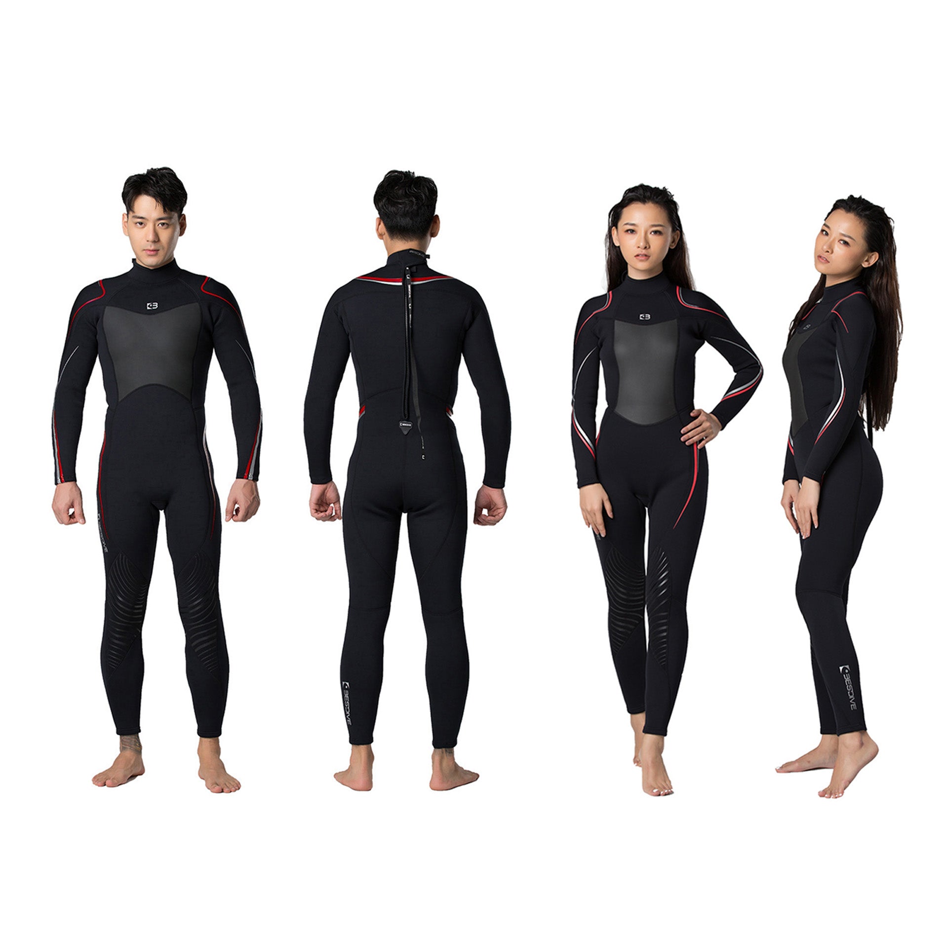 .In Stock 3mm Quick-dry Classic Stretchy Nylon Jumpsuit