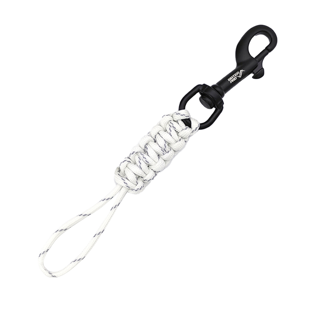 Swivel Bolt Snap with Braided Rope (glow-in-the-dark)