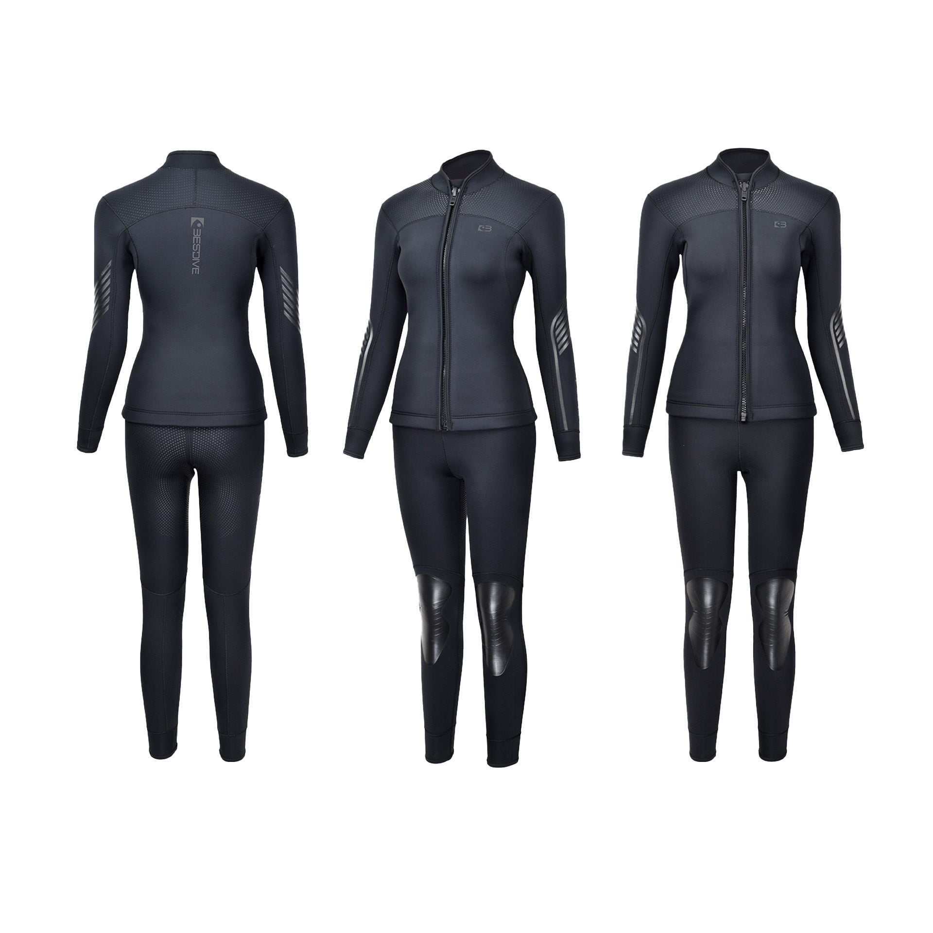 3.5mm Black Hero Stretchy Nylon Two Piece