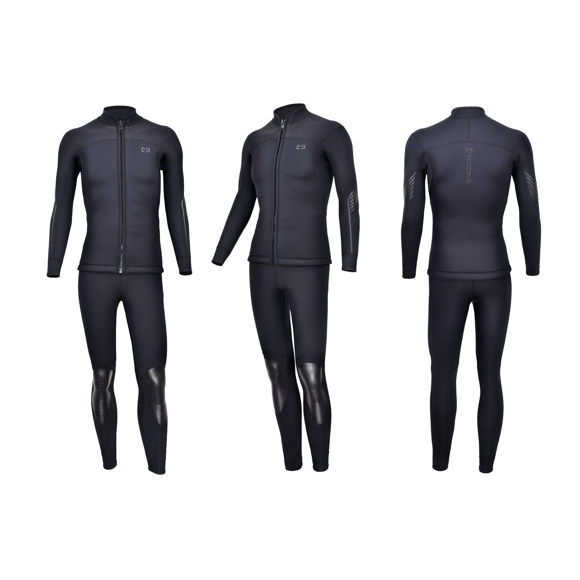 3.5mm Black Hero Stretchy Nylon Two Piece