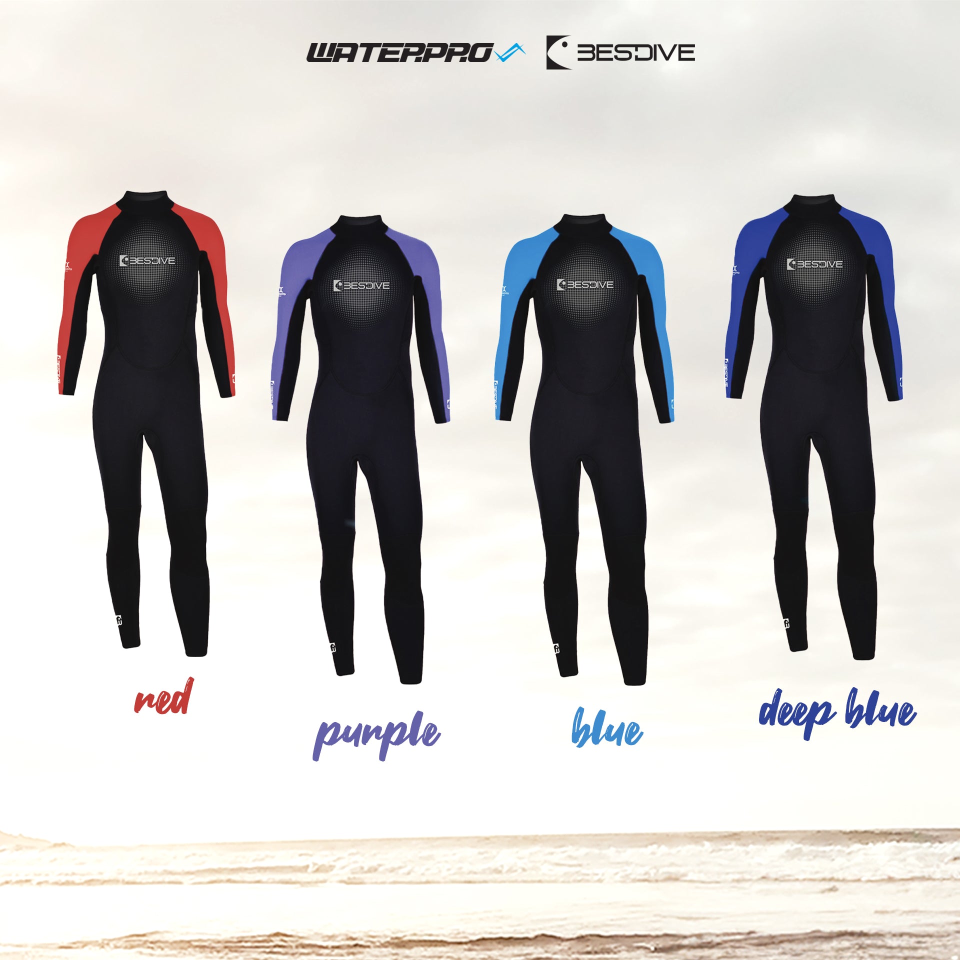 .In Stock 3mm Stretch Nylon Jumpsuit Rainbow