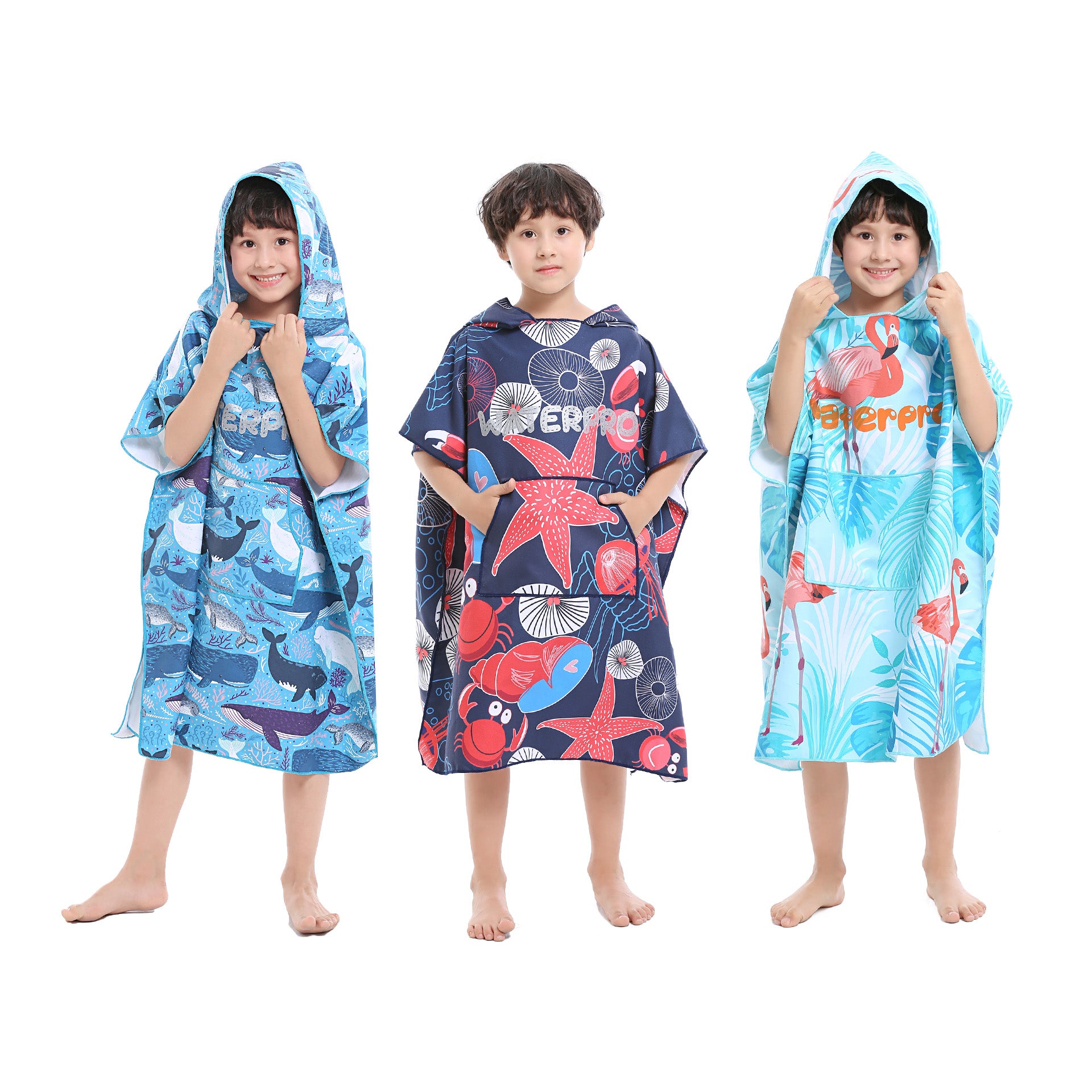 Microfiber Beach Poncho Kids