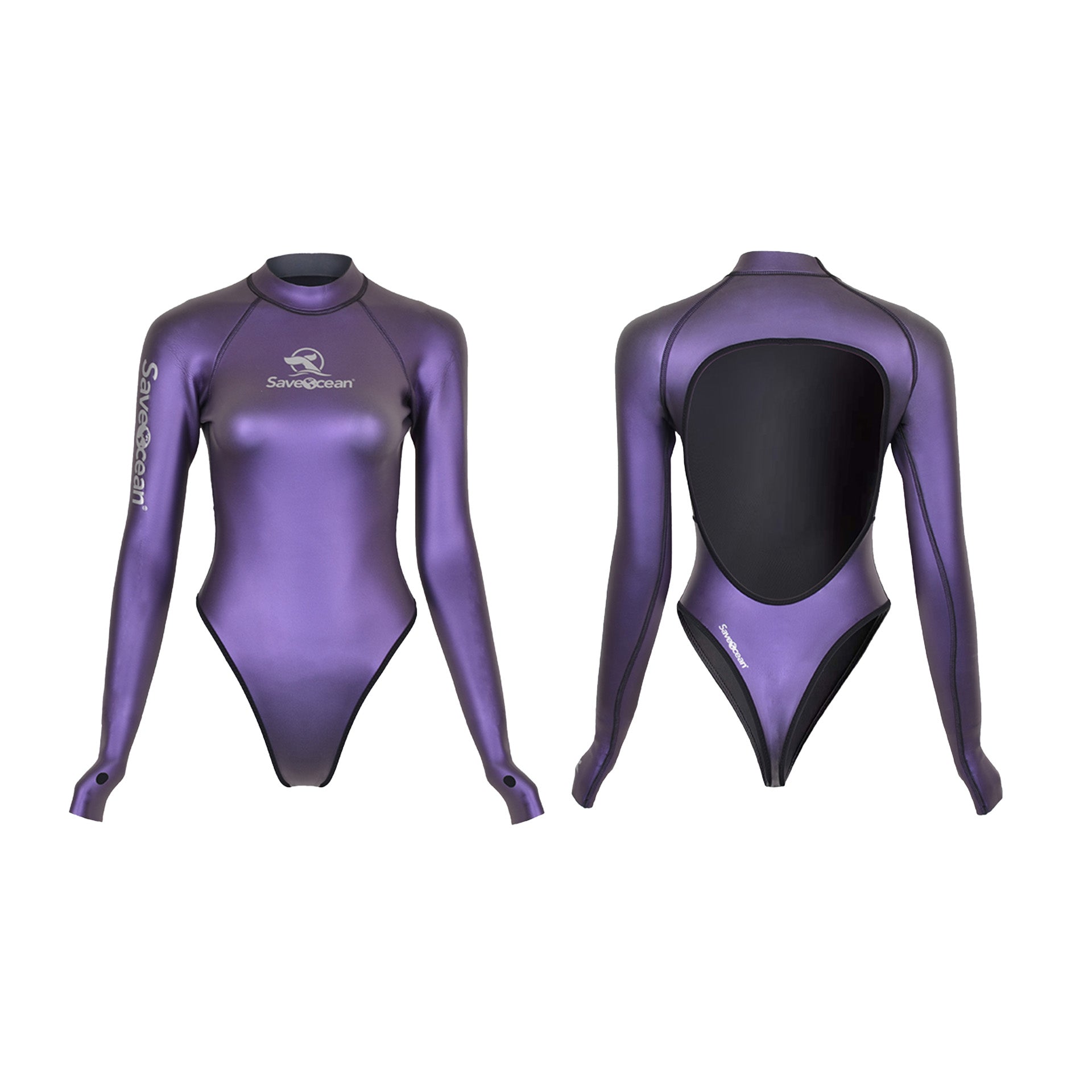 .In Stock 2mm Smooth-Skin Body Suit High Cut New Moon