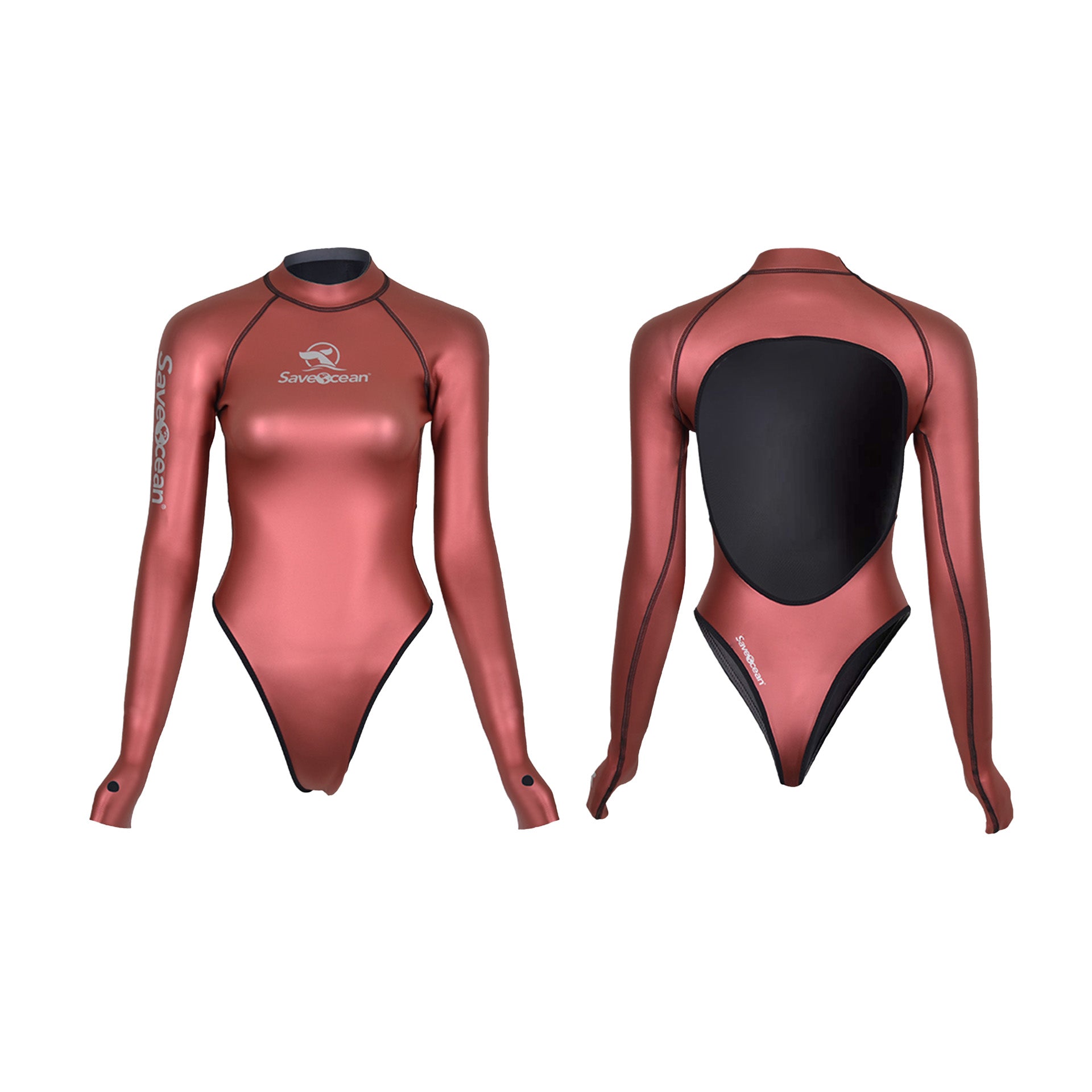 .In Stock 2mm Smooth-Skin Body Suit High Cut New Moon