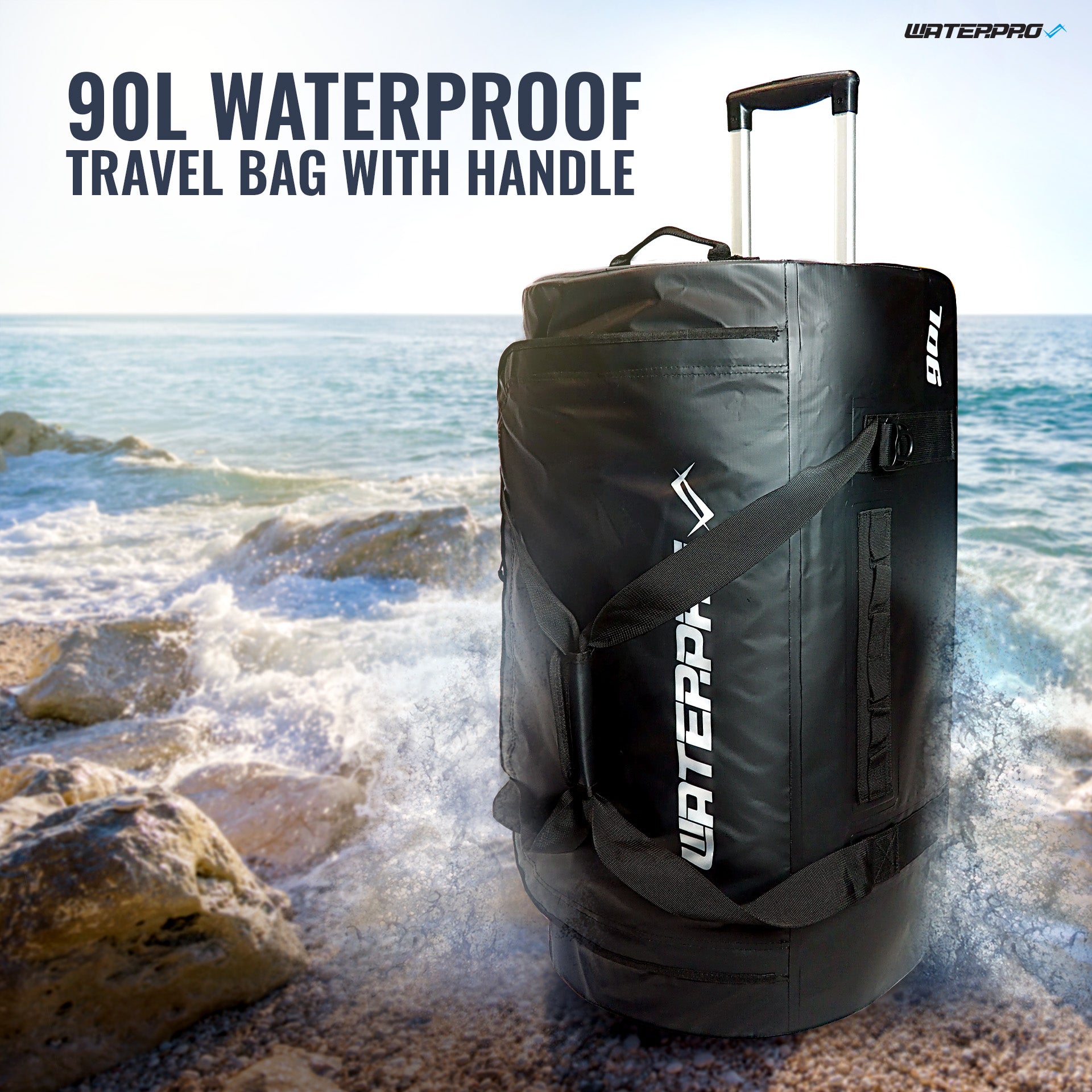 90L Waterproof Travel Bag with Handle