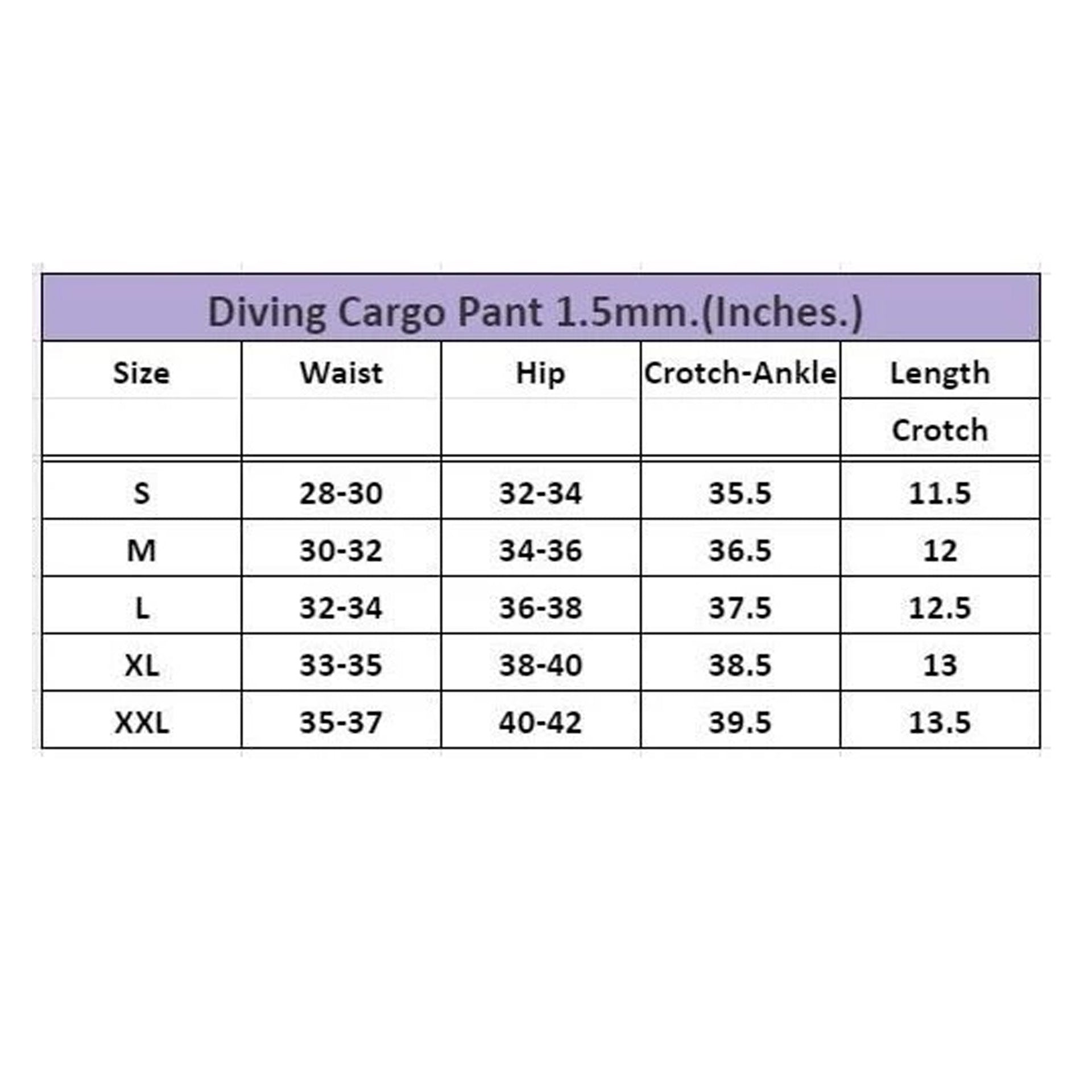 1.5mm Diving Cargo Pants